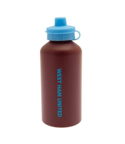 West Ham United FC Matte 16.9floz Water Bottle (Maroon/Blue) (One Size) - UTSG19958