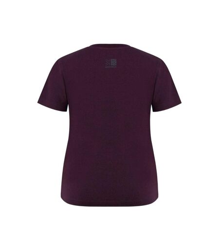 T-shirt Motif/style Imprimé Femme Violet Sombre Karrimor