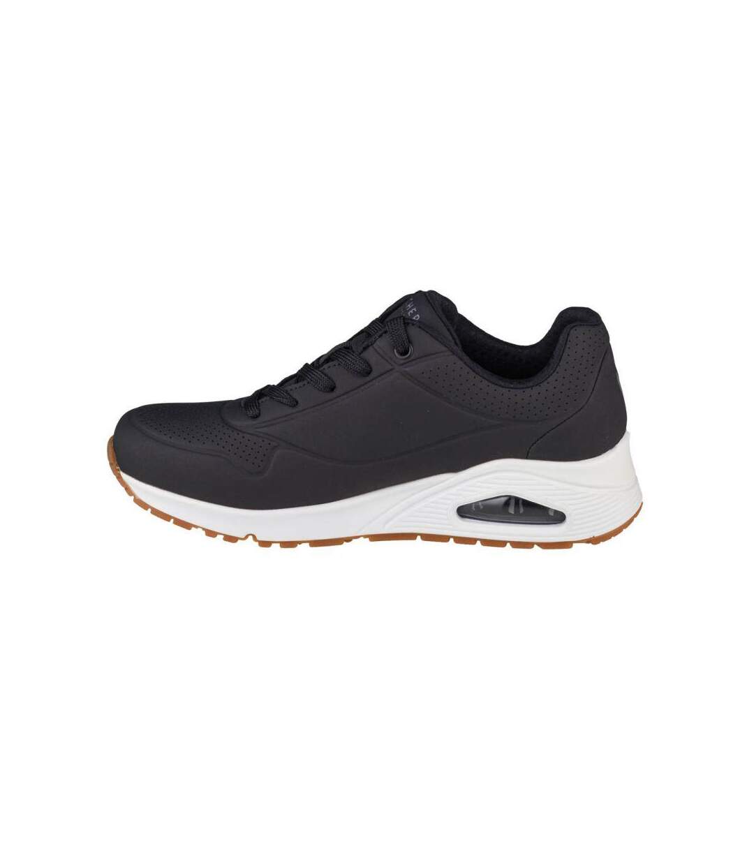 Baskets Uno Stand On Air Femme Noir Blanc Skechers-2