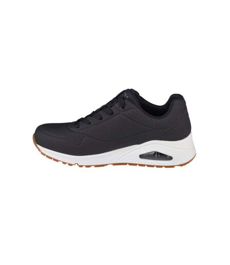 Baskets Uno Stand On Air Femme Noir Blanc Skechers