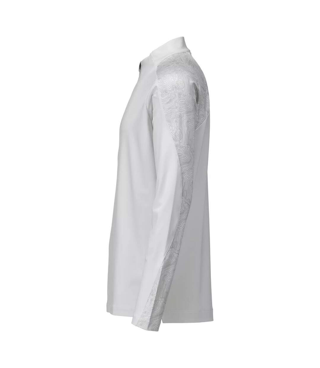 T-shirt Manches Longues Customised Homme Blanc Mascot-3