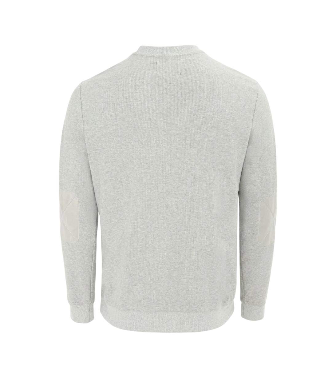 Sweat Motif/style Logo Homme Gris Clair Chiné Howick-2
