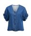 Blouse fluide bleu femme vero moda frame-2