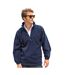 Adults unisex polartherm zip neck fleece navy Result-2