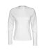 Womens/ladies Long-sleeved T-shirt White Cottover-1
