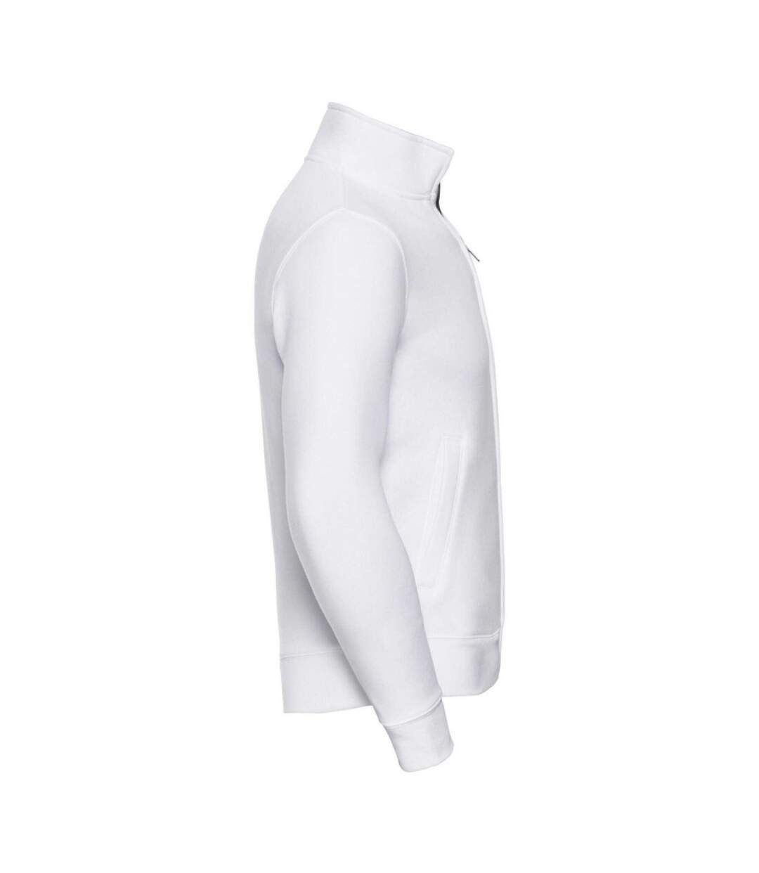 Mens Authentic Sweat Jacket White Russell-3