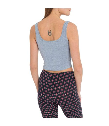 Débardeur Femme Bleu Chambray Chiné Calvin Klein