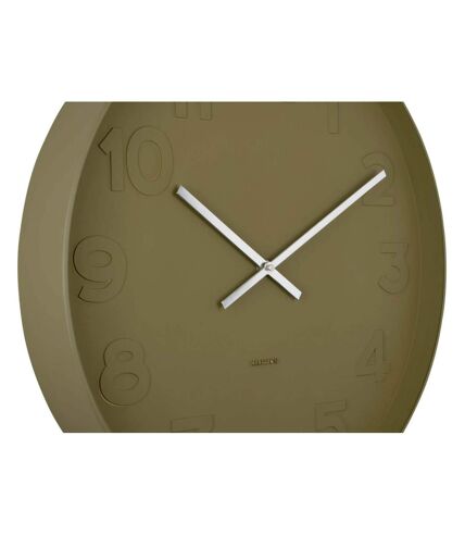 Horloge ronde Mr. numbers 51 cm Vert mousse