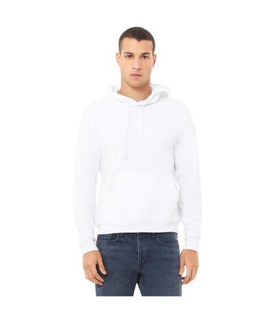 Sweatshirt Polaire À Capuche Unisexe Blanc Bella + Canvas