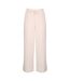 Womens/ladies Logo Wide Leg Jogging Bottoms Neutral Biba-1