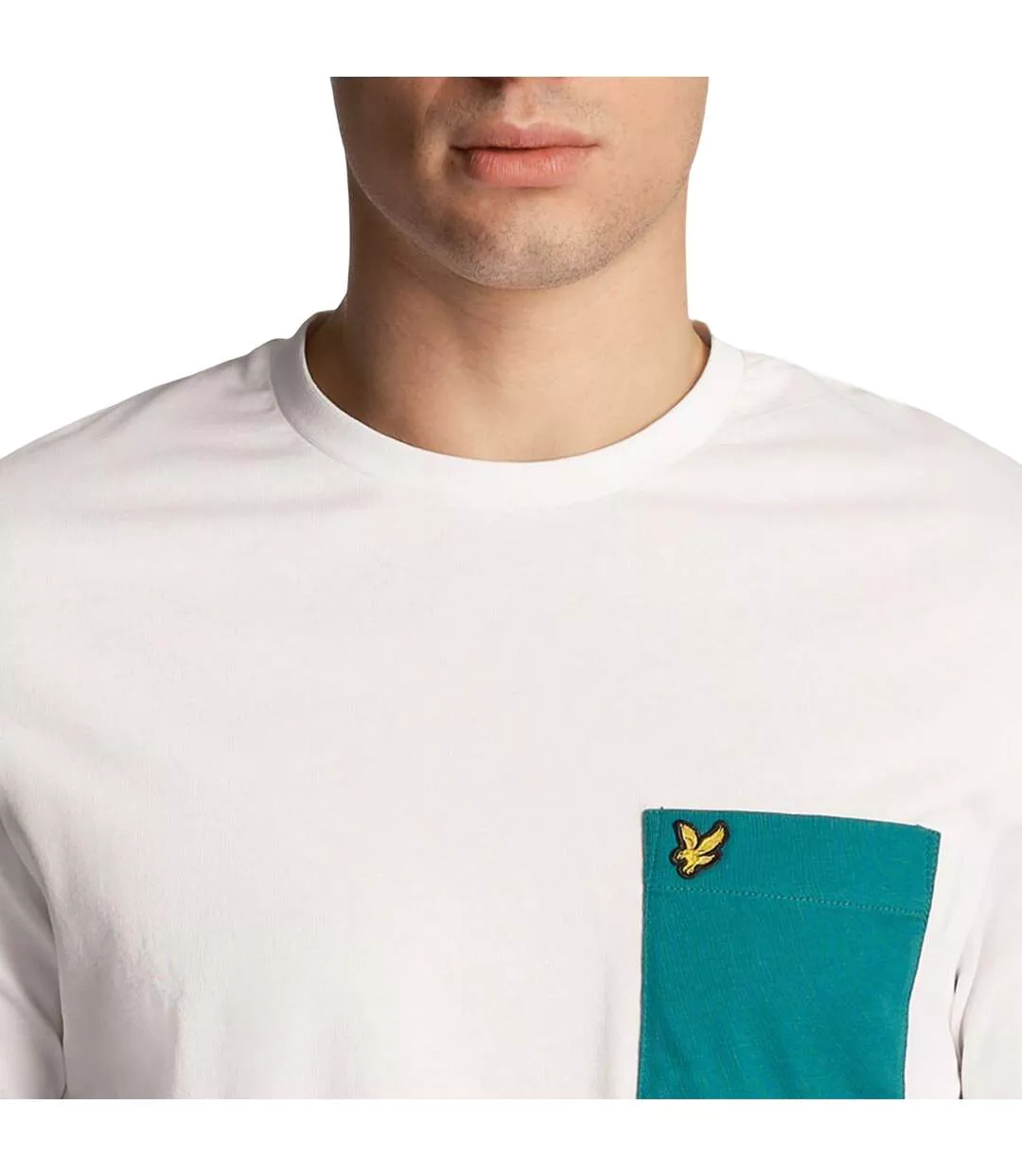 T-shirt Homme Blanc Vert Lyle & Scott-4