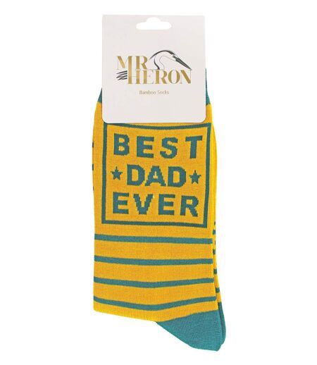 Best Dad Ever Soft Bamboo Gift Socks for Fathers Day