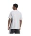 Mens Essentials Logo Single Jersey T-shirt Grey Black Adidas-3