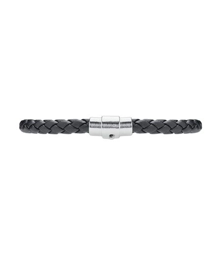 Fauleti Faux Leather Braided Bracelet One Size Black MidOcean
