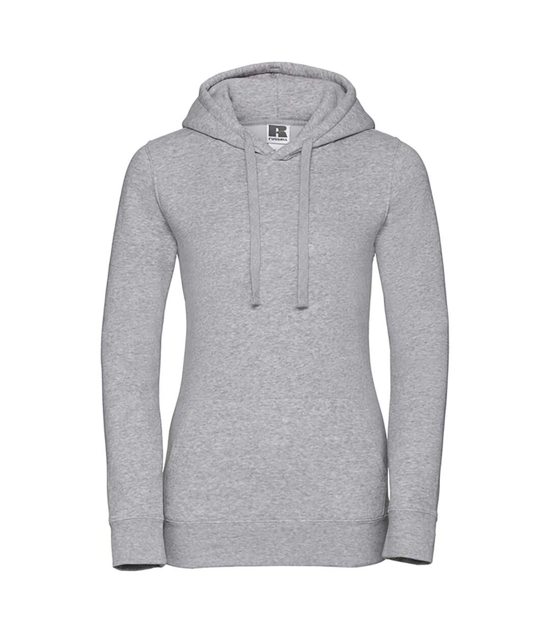 Sweat À Capuche Authentic Femme Gris Russell-1