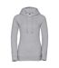 Sweat À Capuche Authentic Femme Gris Russell-1