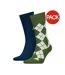 Chaussettes Motif/style Losange Homme Bleu Marine Vert Blanc Tommy Hilfiger-1