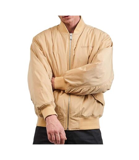 Blouson Aviateur Motif/style Logo Brodé Homme Beige Tommy Jeans