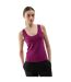 Débardeur Uni Cintré Femme Violet Clair 4F-3