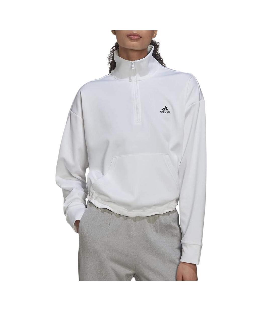 Sweat Blanc Femme Adidas HI3377 - L