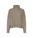Pull taupe femme vero moda momega-1