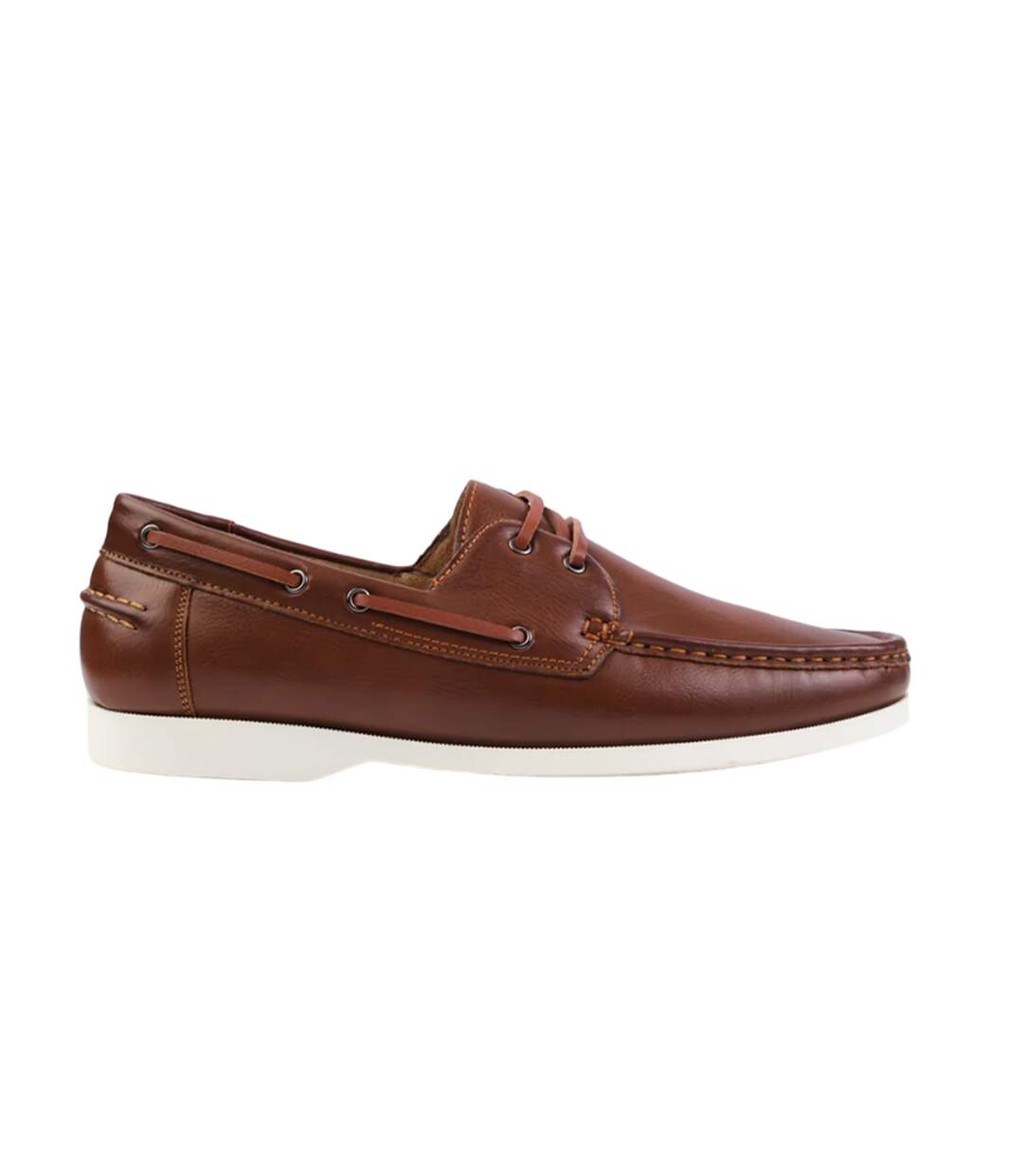 Chaussures bateau lucas homme marron Where's That From-2