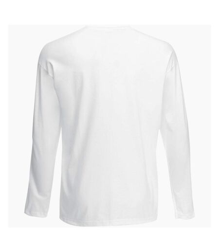 T-shirt à manches longues Fruit Of The Loom pour homme (Blanc) - UTBC332