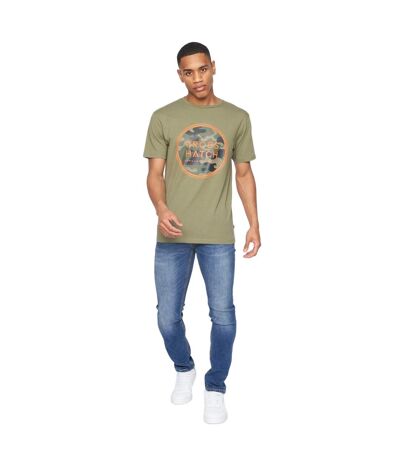 T-shirt Homme Vert Sombre Crosshatch