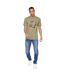T-shirt Homme Vert Sombre Crosshatch-1