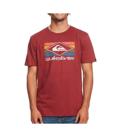 T-shirt Bordeaux Homme Quiksilver Rainbow - S