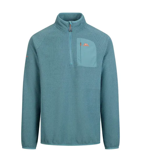 Polaire À Col Montant Zippé Et Poche Sur Poitrine Harry Homme Vert Mer Trespass