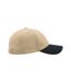 Lot de 2  casquettes en coton épais adulte beige / bleu marine Atlantis