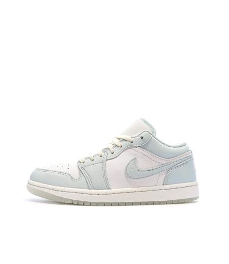 Baskets bleu clair/écru homme nike air jordan 1 low