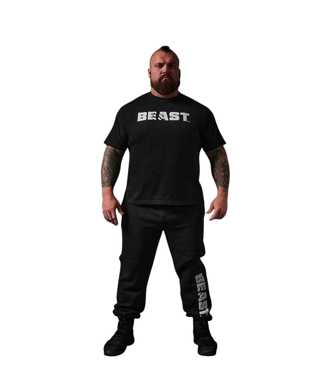 T-shirt Motif/style Central Homme Noir BEAST-1