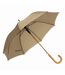 Parapluie Droit Motif/style Poignée En Bois Tango 89 Cm X 103 Cm Beige L-Merch-1