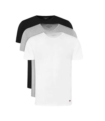 Lot de trois t-shirt blanc/noir/gris homme tommy hilfiger stretch
