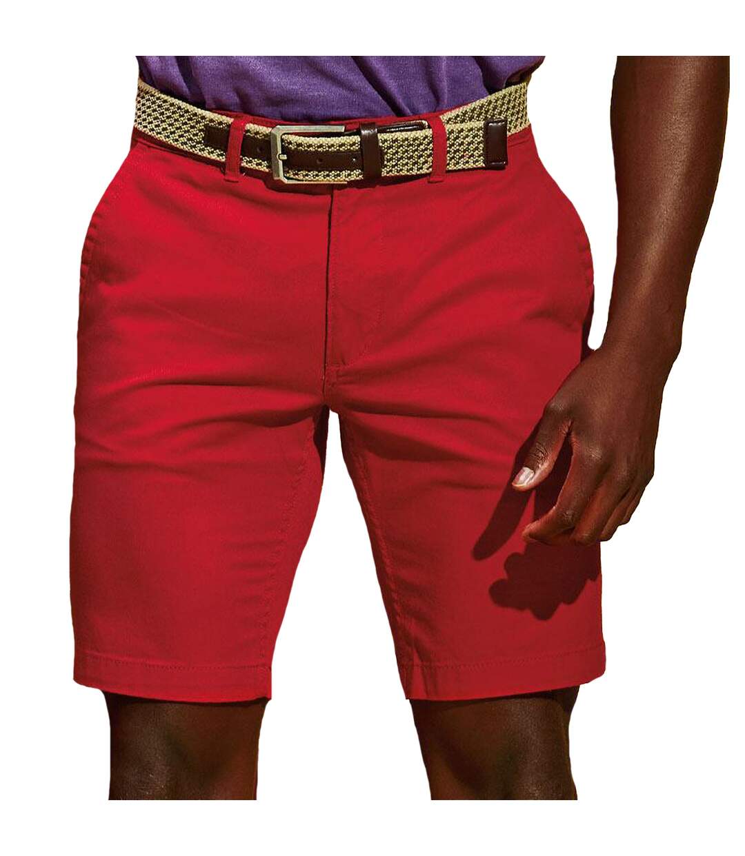 Asquith & Fox - Short style chino - Homme (Rouge) - UTRW4908