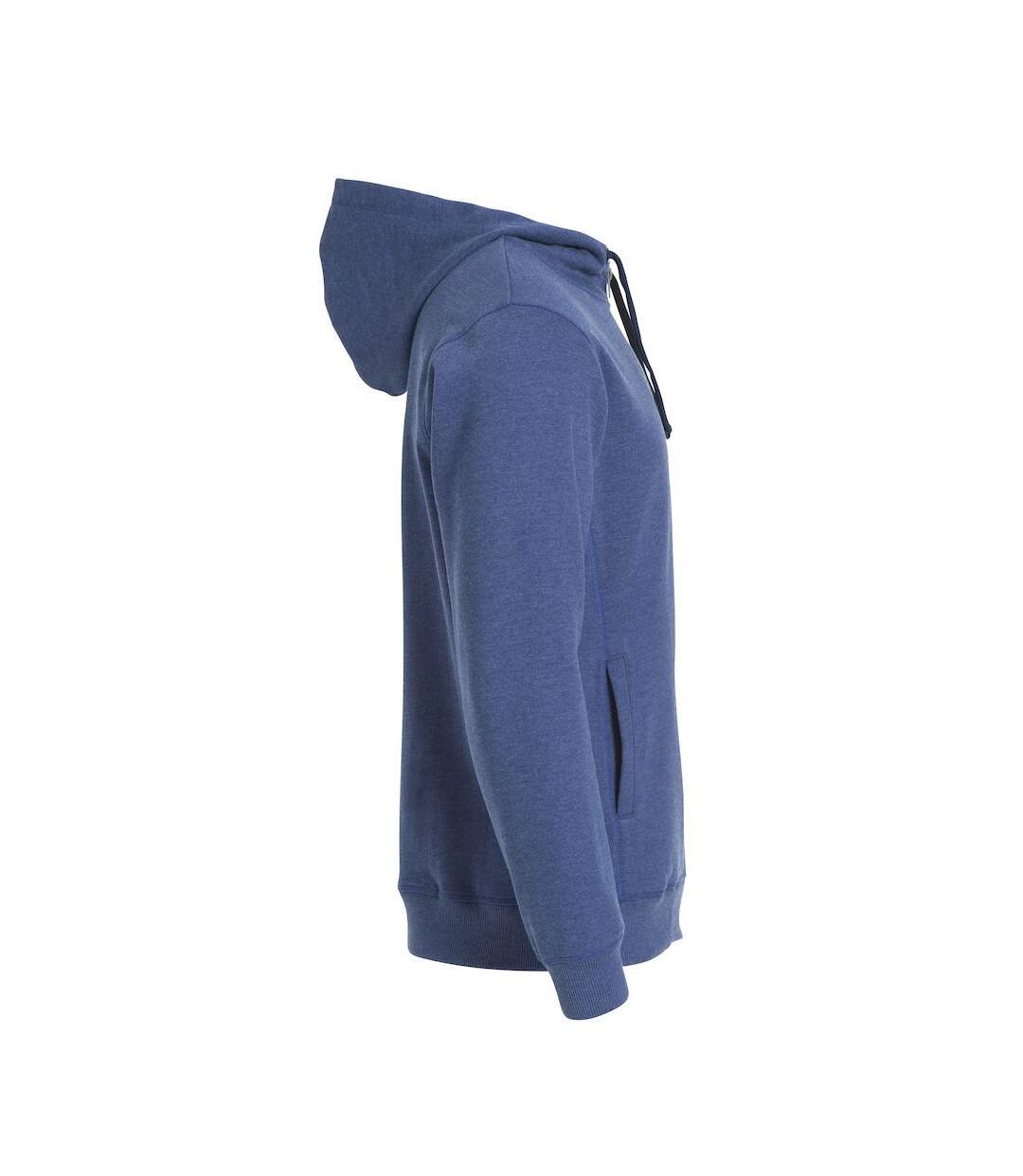 Veste à capuche classic homme bleu chiné Clique-4