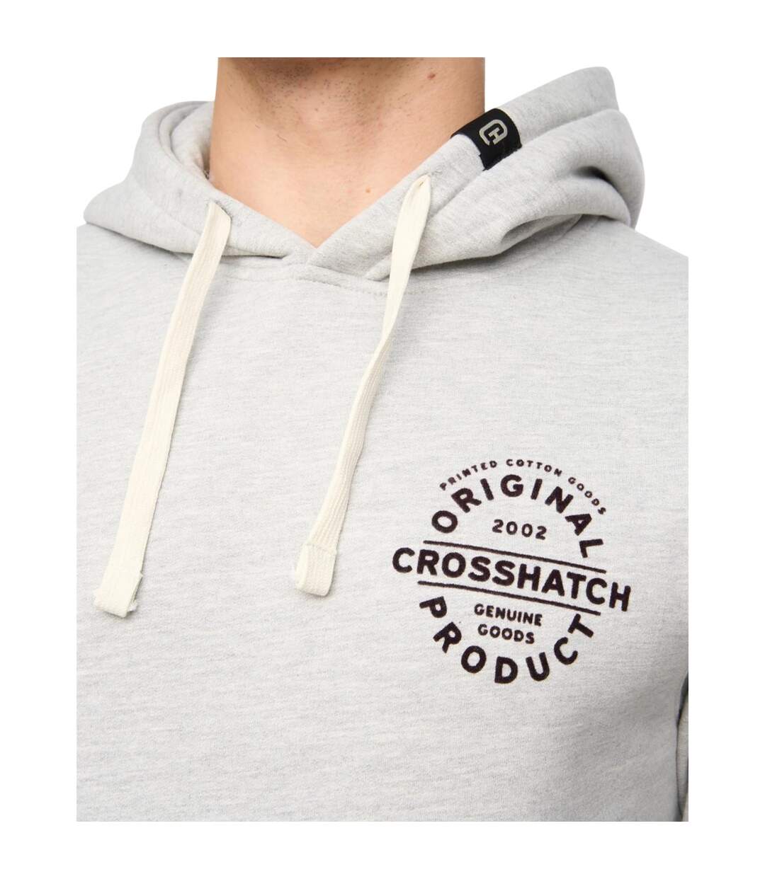 Sweat À Capuche Cresswell Homme Gris Chiné Crosshatch-4