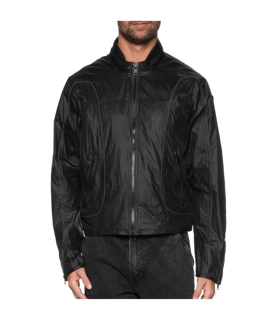 Veste De Survêtement Motor Cross Style Homme Noir Diesel-3