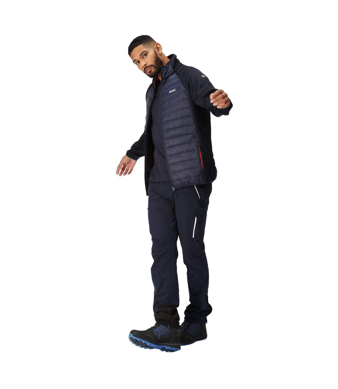 Veste Hybride Clumber Homme Bleu Marine Rouge Danger Regatta-1