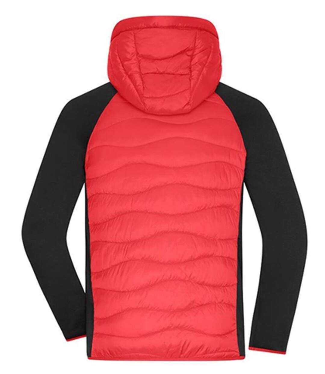 Doudoune hybride homme - JN1330 - rouge et noir-3