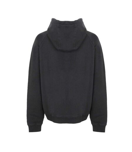 Mens Cotton Blend Raglan Pullover Hoodie Black No Fear