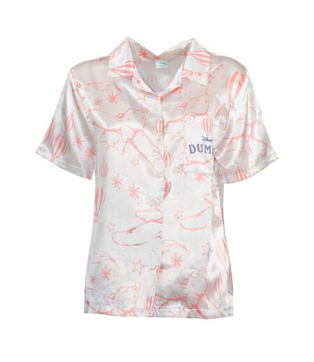 Ensemble De Pyjama Court Manches Courtes Femme Blanc Dumbo