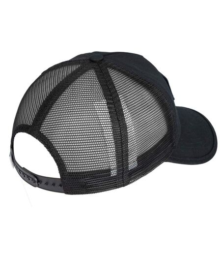 Mens Embroidered Patch Trucker Cap Black SoulCal