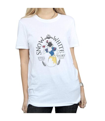 Disney Princess Womens/Ladies Snow White Fairest Story Cotton Boyfriend T-Shirt (White)