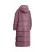 Doudoune Matelassée Longue Et Unie À Capuche Shayla Femme Rose Trespass-2