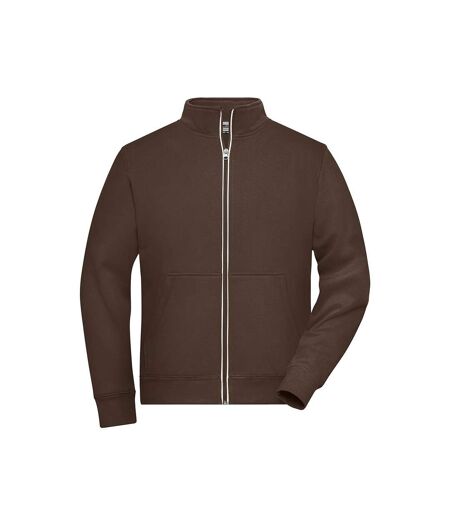 Veste Solid Homme Marron James And Nicholson