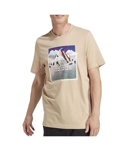 T-shirt beige homme adidas m landscape