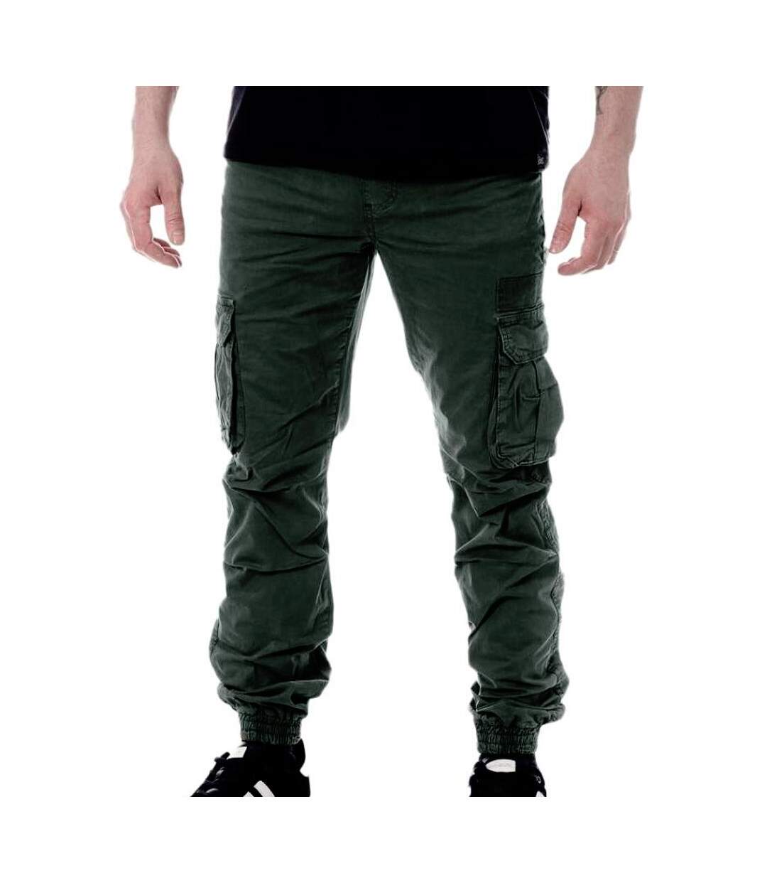 Pantalon cargo vert foncé homme paname brothers carlos-1